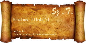 Szalma Tibád névjegykártya